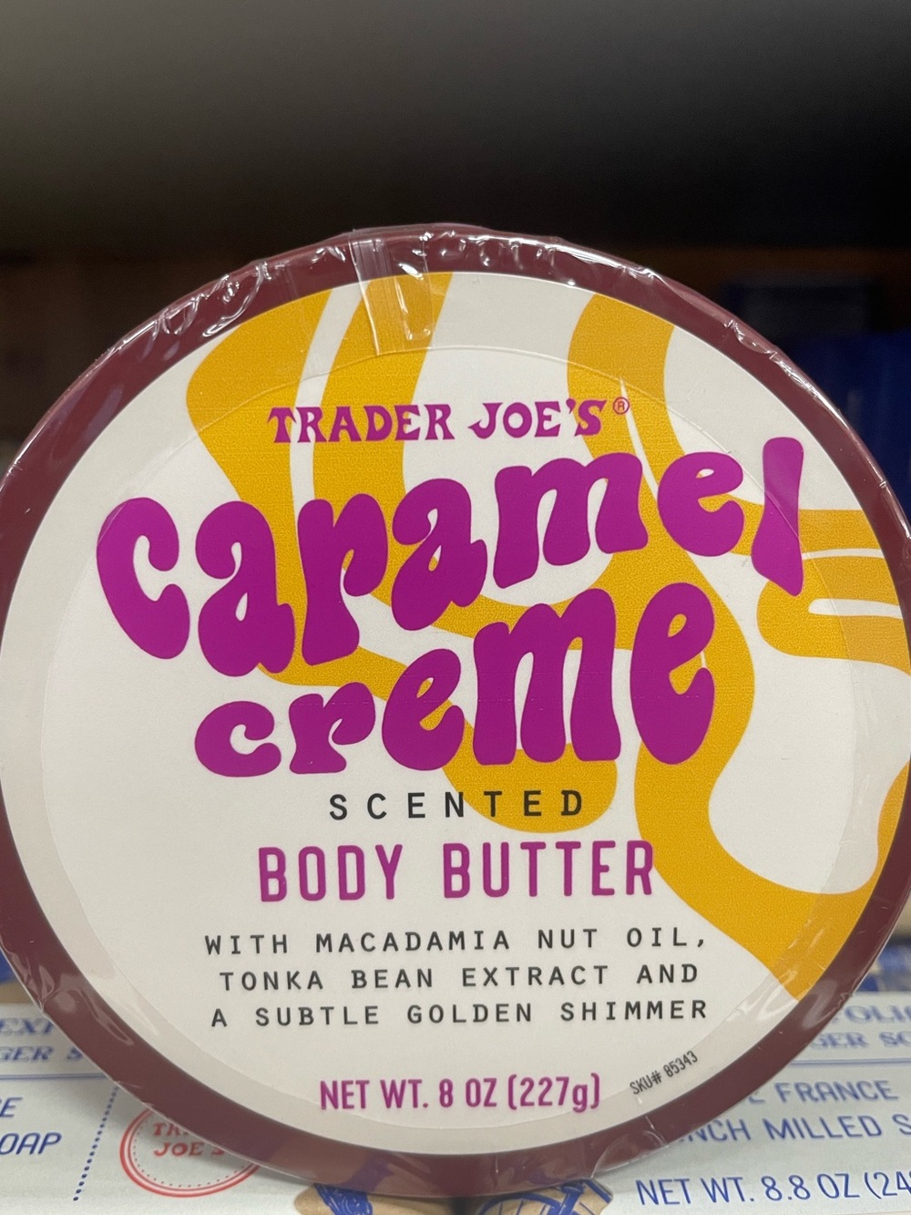 Trader Joe's Caramel Creme Scented Body Butter w/ Macadamia - Limited Addition